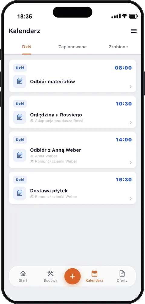 Kalendarz terminów dla fachowców
